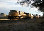 UP 4110  20Dec2011  NB in BERGSTROM approaching Dittmar Road